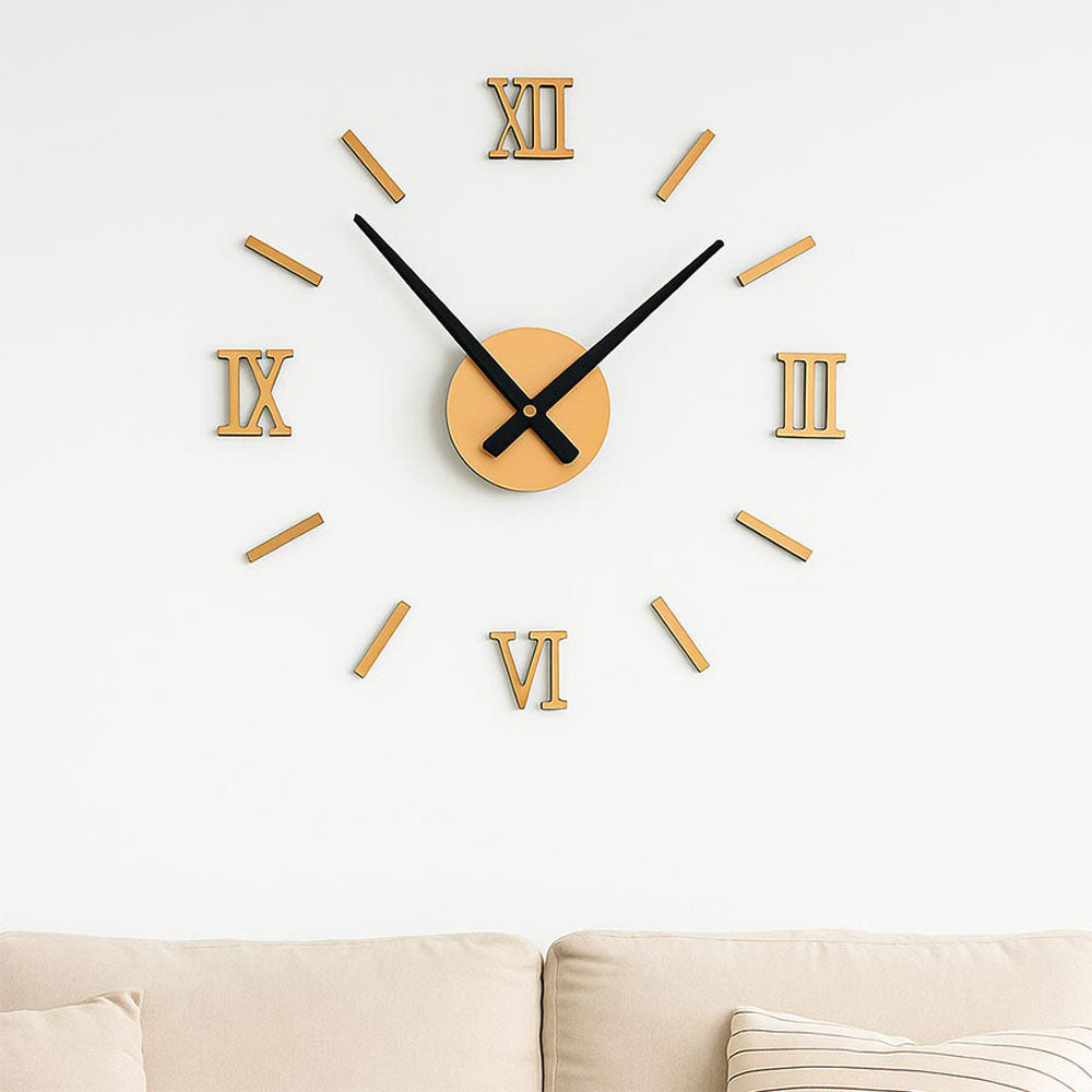 3D Roman Numeral Wall Clock