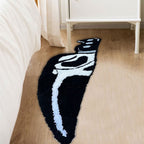 Skull Knife Horror Welcome Rug