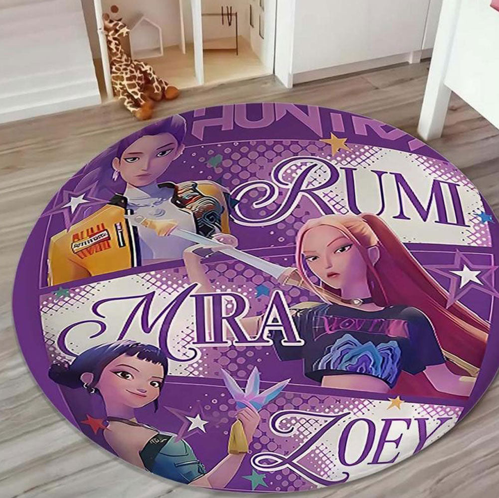 Round Flannel Soft Rug