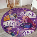 Round Flannel Soft Rug