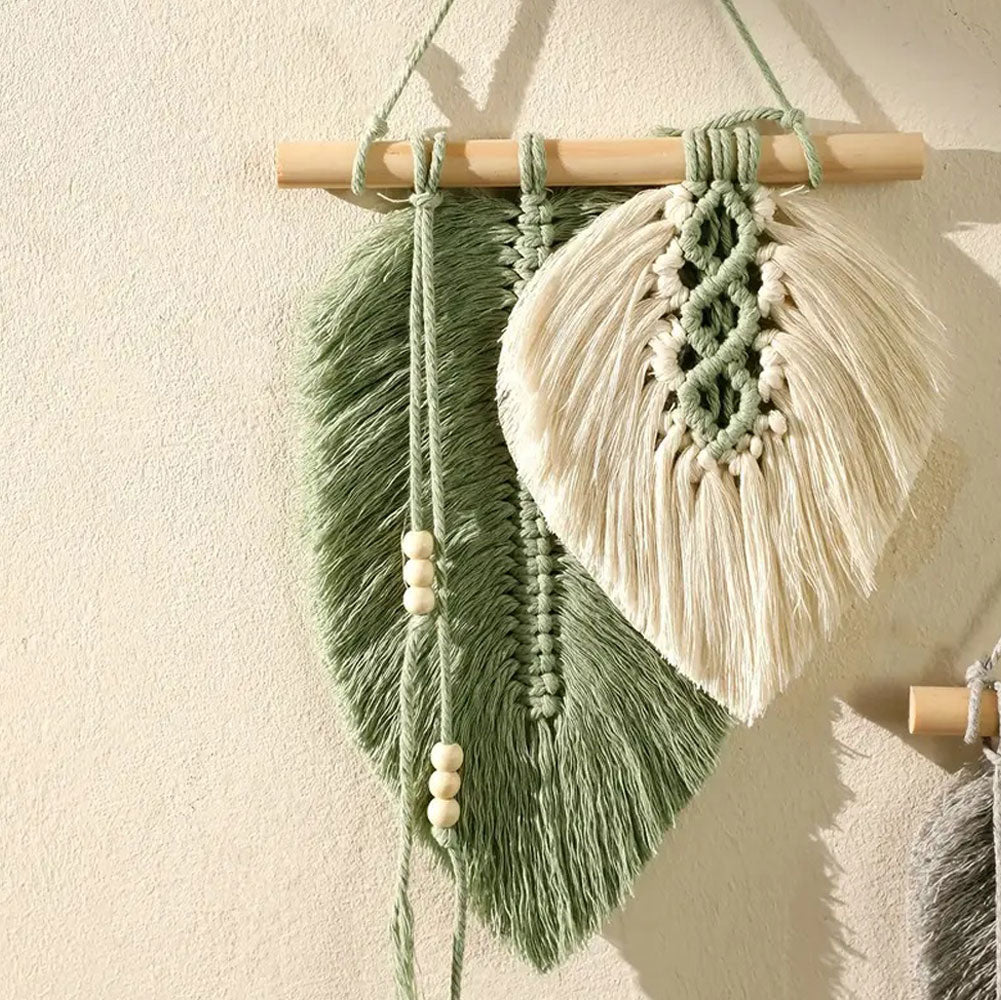 Boho Macrame Leaf Wall Hanging