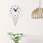 Wooden Ice Cream Wall Clock