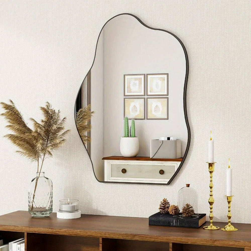 Asymmetrical Frameless Wall Mirror