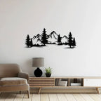 Metallic Forest Landscape Wall Art