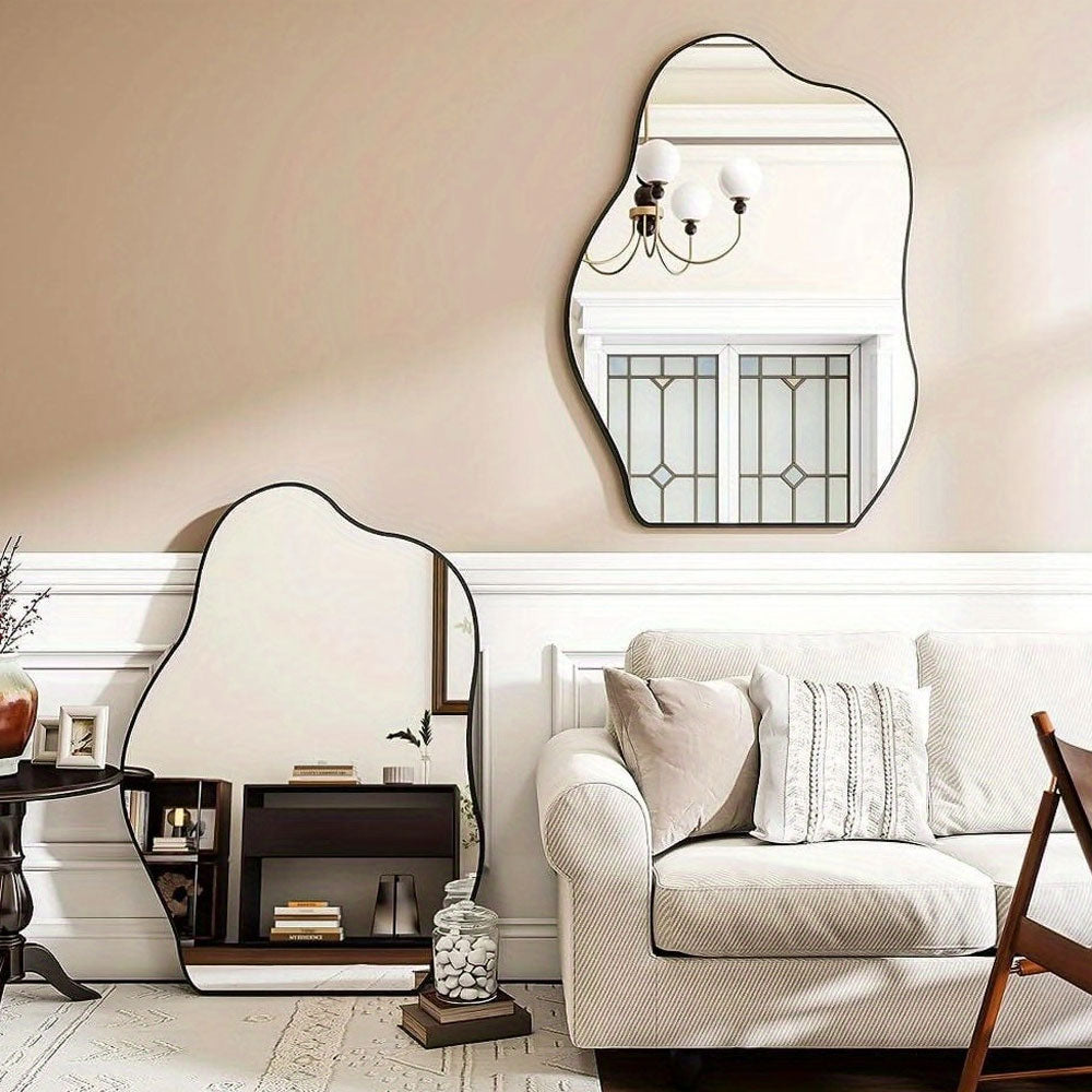 Asymmetrical Frameless Wall Mirror