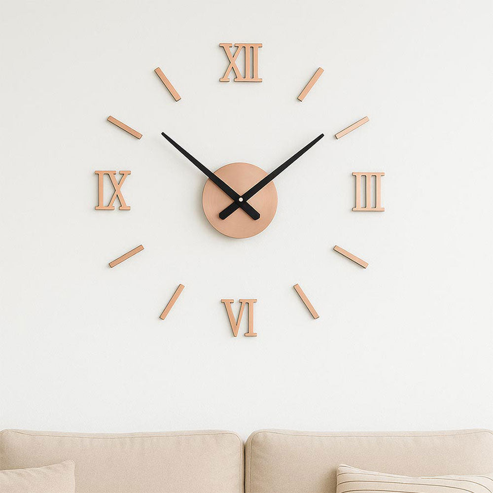 3D Roman Numeral Wall Clock