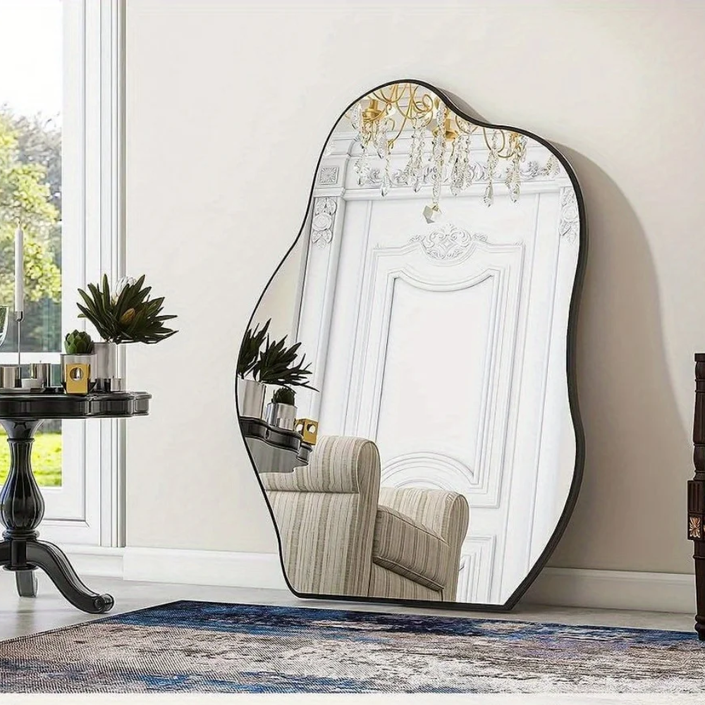 Asymmetrical Frameless Wall Mirror