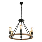 Rope Pendant Ceiling Lamp Rustic Style