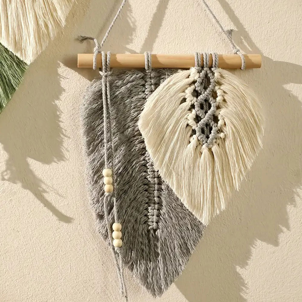 Boho Macrame Leaf Wall Hanging