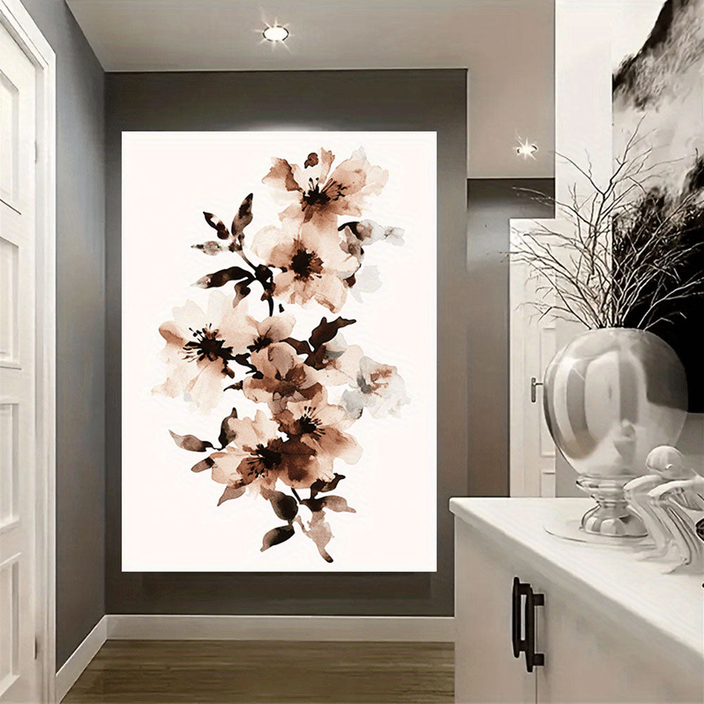 Abstract Floral Canvas Wall Art