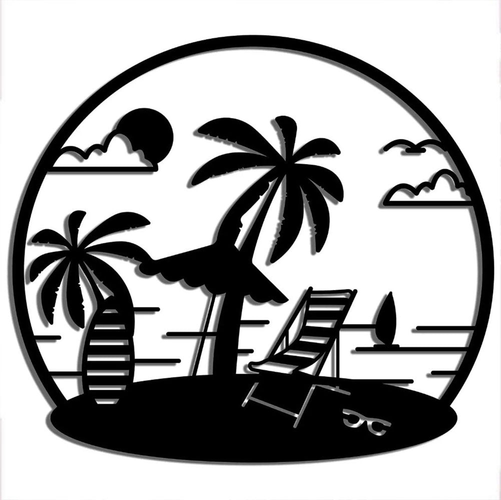 Metallic Forest Landscape Wall Art