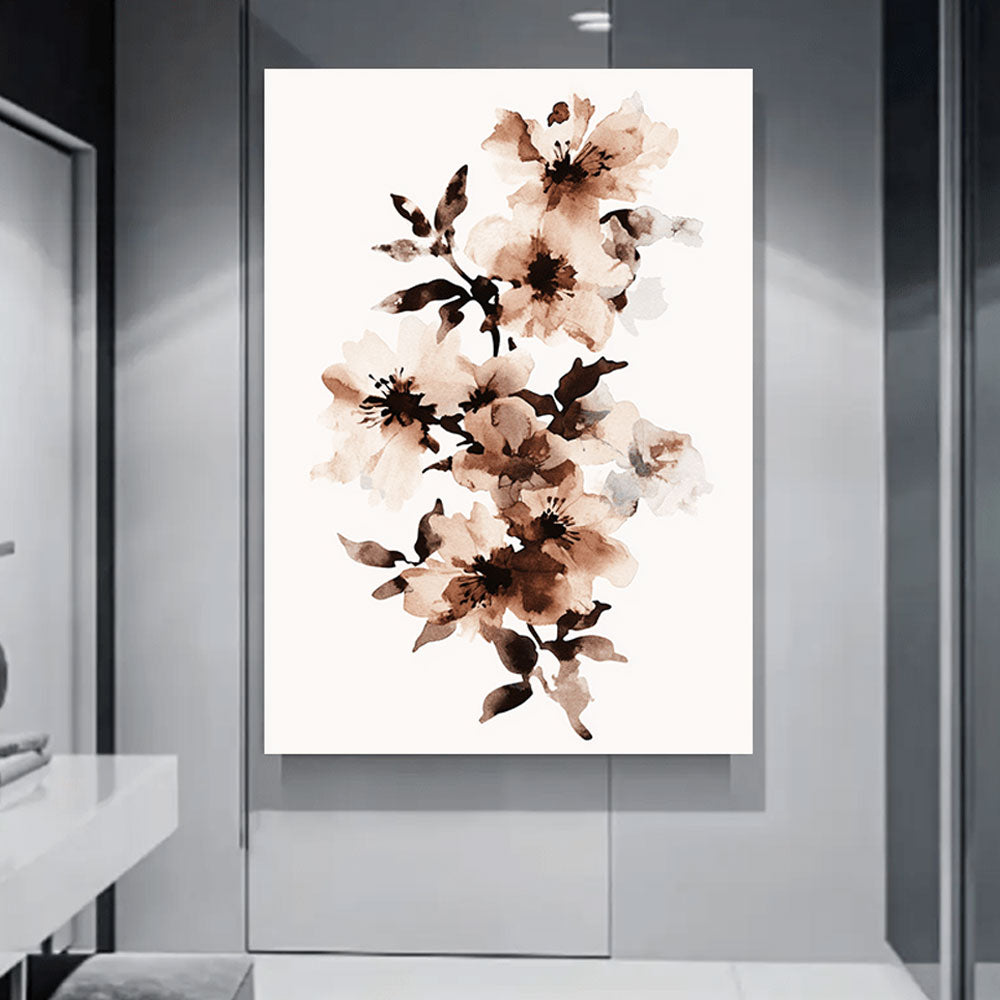 Abstract Floral Canvas Wall Art