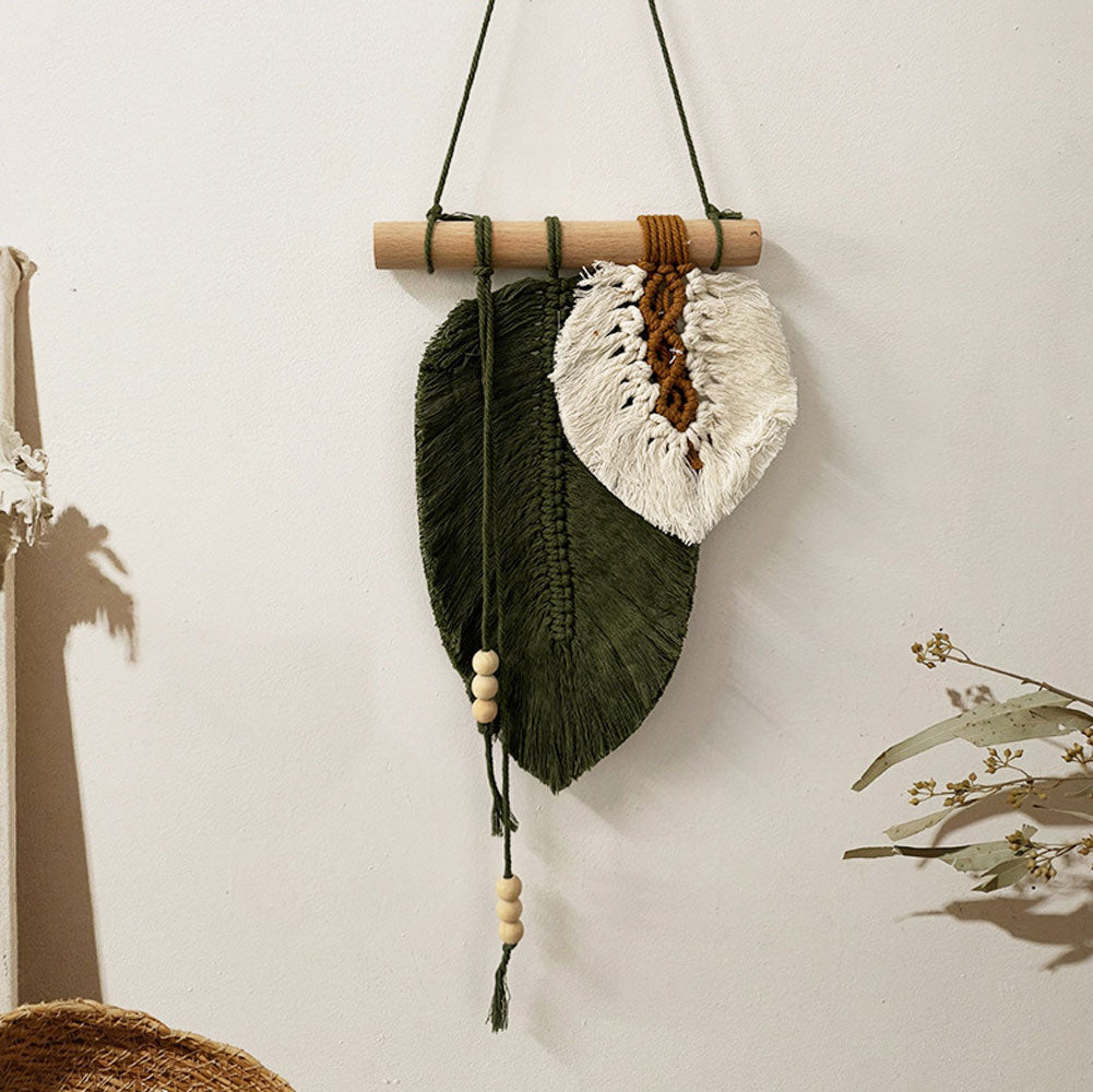 Boho Macrame Leaf Wall Hanging