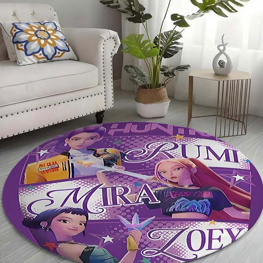 Round Flannel Soft Rug