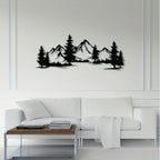 Metallic Forest Landscape Wall Art