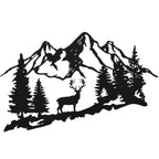 Metallic Forest Landscape Wall Art