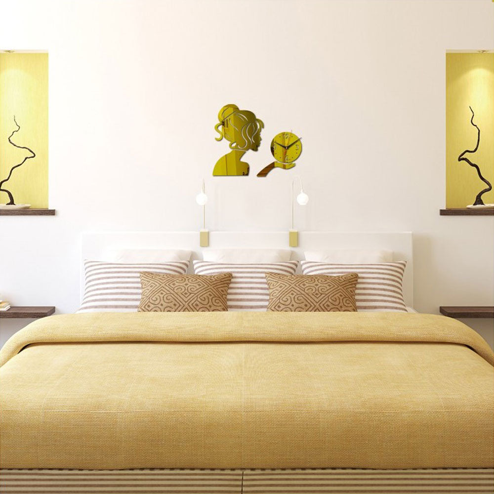 Beauty Lady Portrait Wall Clock