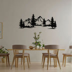 Metallic Forest Landscape Wall Art